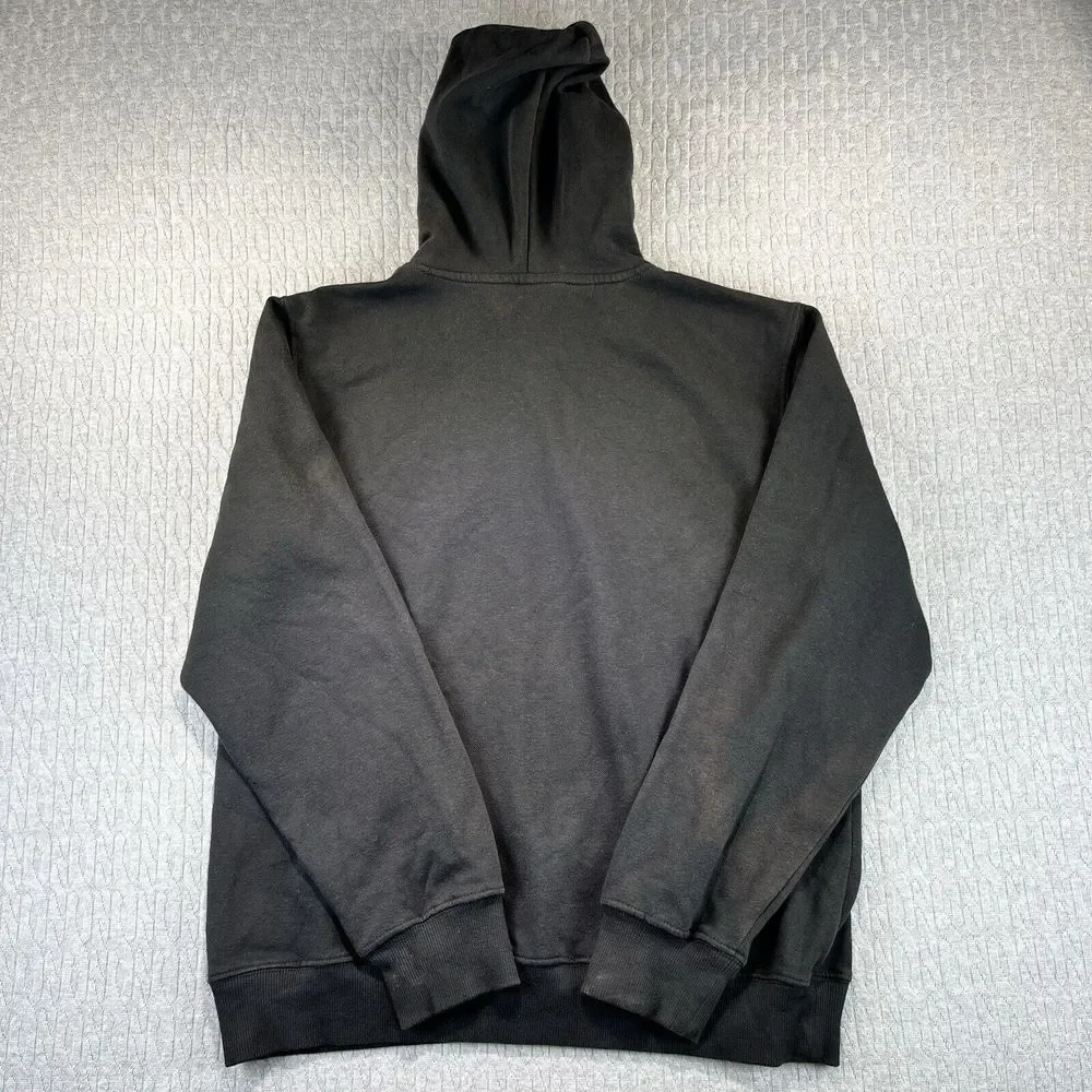 The North‎ Face Hoodie Mens Medium Black Graphic Mountain Landscape Pullover